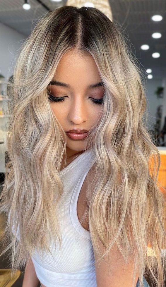 Blonde With Natural Gray Roots