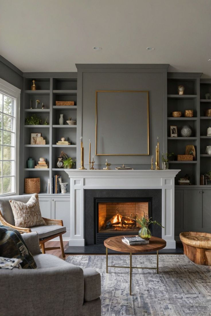 Built-in Shelving,Luxury Home Decor