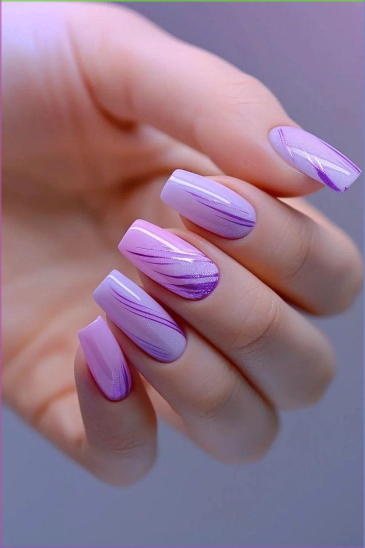 Geometric Purple Designs