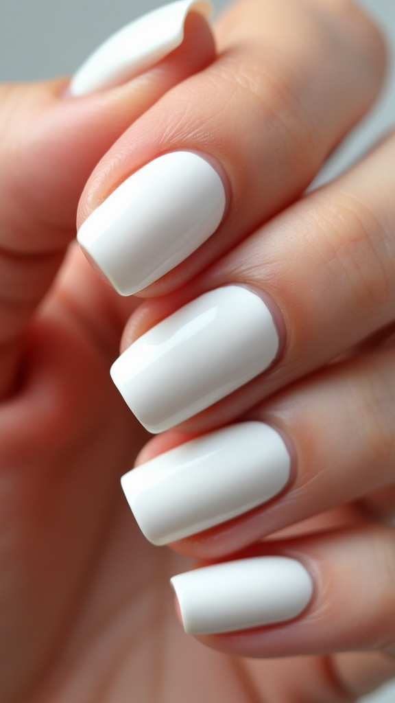 White Matte Nails