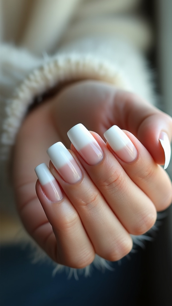 White Ombre Nails